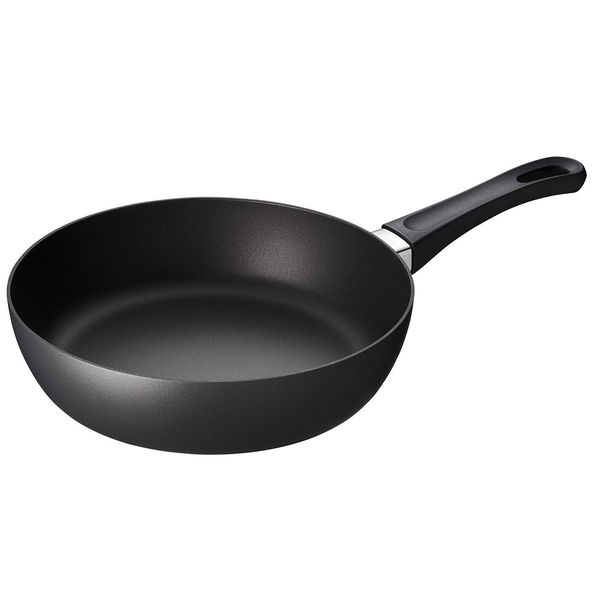 SCANPAN Classic Series Saute Pan, 9.4 inches (24 cm) (Pear Cover) | SCANPAN Scan Pan, 9.4 inches (24 cm), Deep Frying Pan, Deep, For Frying Frying, Sauté, Single Handle, Fluorine Processed, Aluminum Pan, Oven Safe, No Carcinogenic, Pfoa Free, Gift