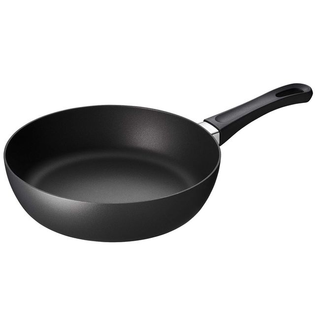 SCANPAN Classic Series Saute Pan, 9.4 inches (24 cm) (Pear Cover) | SCANPAN Scan Pan, 9.4 inches (24 cm), Deep Frying Pan, Deep, For Frying Frying, Sauté, Single Handle, Fluorine Processed, Aluminum Pan, Oven Safe, No Carcinogenic, Pfoa Free, Gift