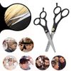 Hair Scissors, Hair Cutting Scissors, Suitable for Volume Adjusting and Trimming, For Beginners, Hairdressers, Household and Commercial Use, Barns, Rounded Tips, Safe, Professional, Gap Scissors, Set of 2