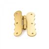 Offset Cabinet Hinges 3/8" Polished Solid Brass 12 pack | Renovator's Supply