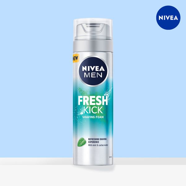 Nivea Men Fresh Kick Shaving Foam Shaving Cream 200ml