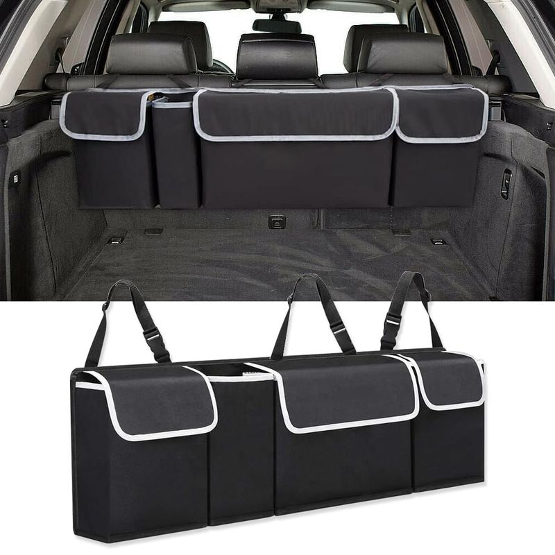 Riisoyu Car Boot Organiser, Car Storage Bag, Foldable Waterproof Boot ...
