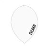 D.CRAFT Deekraft DC Flight Teardrop White Darts Flight
