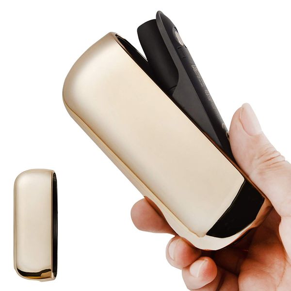 Sonile Compatible IQOS3 & IQOS3 Duo Electroplating Protection Shockproof Case Applicable Cap Routier Case i Door Cover (Yellow)