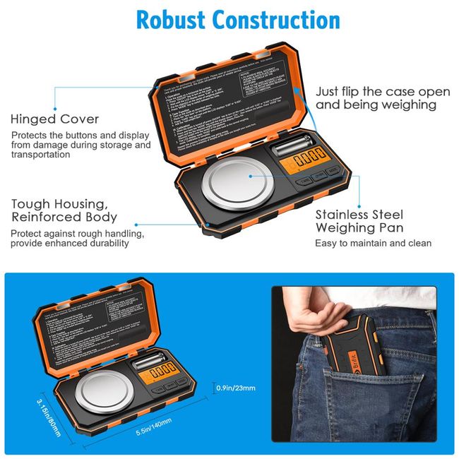 mini pocket scale digital milligram scale