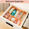 25 PCS Plastic Drawer Organizers Set, 4-Size Versatile Bathroom and Vanity Dr...