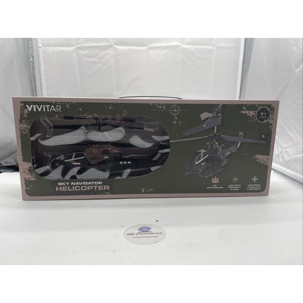 Vivitar Sky Navigator Tomahawk Remote Control Helicopter LED Lights Ages 8+