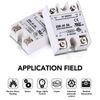 Binghe SSR-40DA Single Phase Solid State Relay, Input 3-32V DC, Output 24-380V AC, For Temperature Control