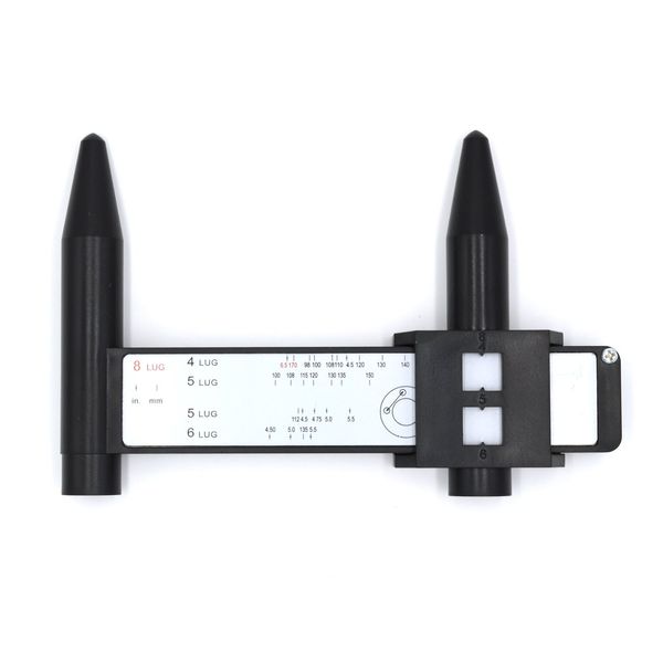 GoldenSunny Wheel/Stud Bolt Pattern Measuring Tool/PCD Ruler - 4 5 6 8 Holes Lug Bolt Pattern Gauge