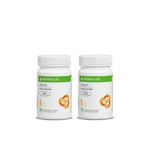 Herbalife Afresh Powder - 50 g (Lemon, Pack of 2)