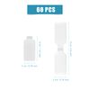 AIEX 60 x Reusable Writable Network Cable Labels, Replacement Electrical Cable Labels for Cable Management and Identification (White)