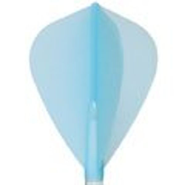 Cosmo Darts 6 Pack Fit Flight - Kite Dart Flight (Light Blue)