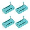 PATIKIL Universal IC Test ZIF Socket 24 Pin 2.54mm Pitch for Microcontroller, Chip, Breadboard, Program IC's, 4 Pack