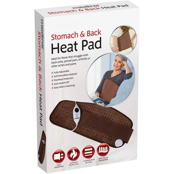 ADEPTNA New Luxury Electric Heat Pad - Fast Heat Function 3 Temperature Settings With Overheating Protection