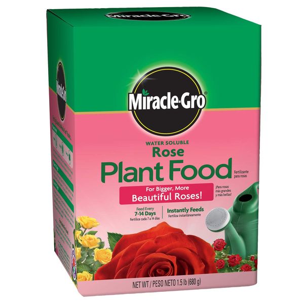 Miracle-Gro Water Soluble Rose Plant Food, 1.5 lb