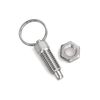 heyous 2pcs Spring Plunger with Pull Ring, M10 Non-Locking Stubby Hand-Retractable Index Plunger