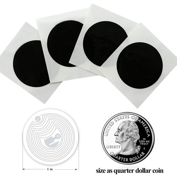 50pcs Round NFC Tag Stickers (25mm), 504 Bytes Memory, Programmable, Compatible with All NFC-Enabled Devices