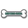 US Decal, Inc. - Irish Water Spaniel, Dog Bone Shape Sticker