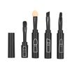 4 in 1 Telescopic Makeup Brushes Set, Lip Eyebrow Eyeshadow Cosmetic Brushes Mini Portable Retractable Face Makeup Brushes Kits for Travel(black)