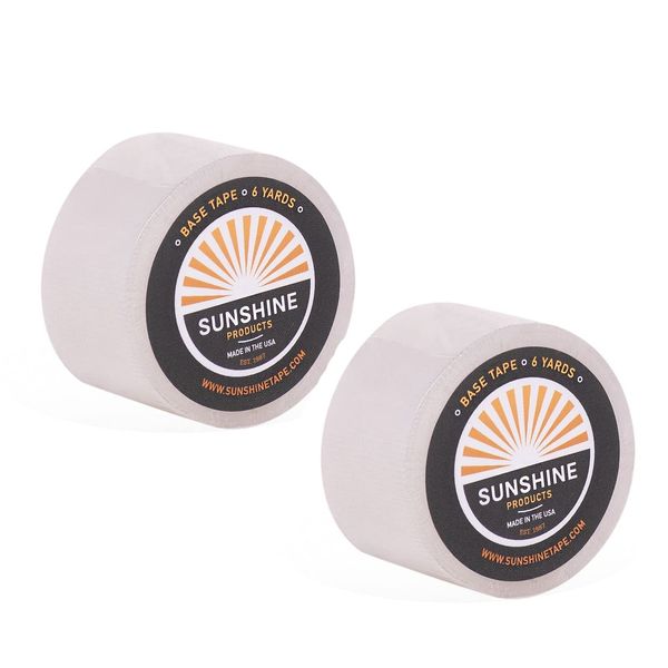 Sunshine (2 Pack) Single Sided Wig Adhesive Tape Roll 1" x 6 Yards - Made in USA (Base Tape)