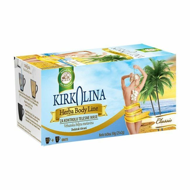 3X Kirkolina Classic Herba Body Line filter tea for weight control herb mixture