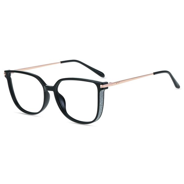 Firmoo Oversized Blue Light Blocking Glasses, Glitters Design Lightweight Computer/Phone/TV Eyewear TR90