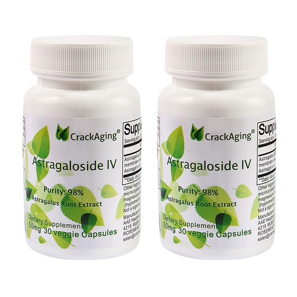 Super-Absorption Astragaloside IV 98% 50mg- Anti-Aging Supplement