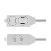9Ft Extension Cord With Foot switch Lamp Extension Cord White Lighted Switch 2pk