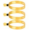 100 Pack VIP Cloth Wristband for Events (Color:Yellow)
