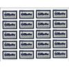 100 Platinum Blue Double Edge Safety Razor Blades, 20 x 5
