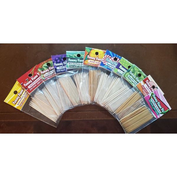 Yummy Flavored Toothpicks- 11 flavors