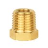 (Pack of 10) EFIELD 1/8" Male NPT Hex Plug, Solid Brass Pipe Fittings