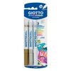 Giotto Decor Metal White/Gold/Silver Pack of 3