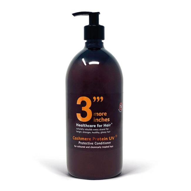 3'''More Inches Cashmere Protein UV Protective Conditioner 1000ml - Restoring & Strengthening Conditioner - UV Hair Protection & Silicone Free - Hair Care by Michael Van Clarke