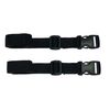 Webbing Strap with Quick Release Buckle, Pack of 2 (Black, 1 metre)