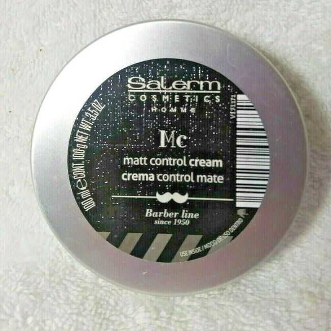 Salerm Homme Matt Control Cream Mc-Barber Line 100ml/3.5oz