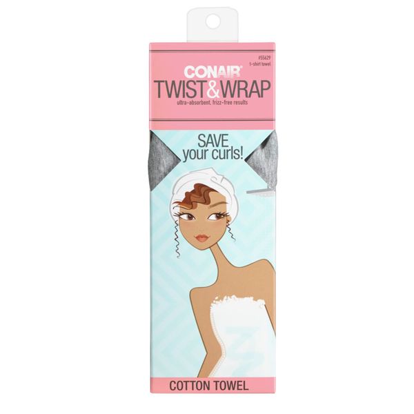 Conair , Twist Wrap Cotton Towel