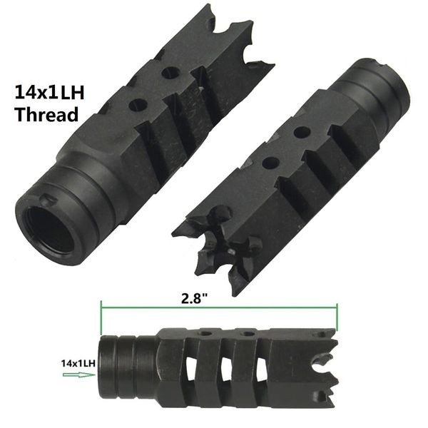 Good Quality Steel Shark Muzzle Brake Compensator 14x1 lh Left Hand Thread