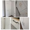 Zerniple Brass Color Handle Pull Solid Zinc Alloy Drawer Wardrobe Handle Pull Kitchen Cabinet Handle Cupboard Knobs (6 Pieces)