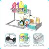 2PCS Under Sink Organizers Storage Slide Out Kitchen Cabinet Bathroom Storage