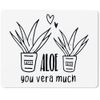 JUNIWORDS Mauspad Mousepad, Aloe You Vera Much