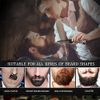 Beard Comb Stainless Steel Beard Combs Folding Beard Comb Mustache Pocket Comb Hair Styling Comb for Men for Hair Beards Mustache
