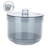 Nail Art Sterilizer, Sterilizer Box, Nail Tools Sterilizer Tray Sterilization Box Disinfection Container Manicure Tools Disinfectant Jar Nails Art Round Boxes for Nail Art Accessories(BLACK)