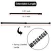 Refrigerator Bar RV Cupboard Cabinet Spring Tension Rod Extendable Black 6pcs