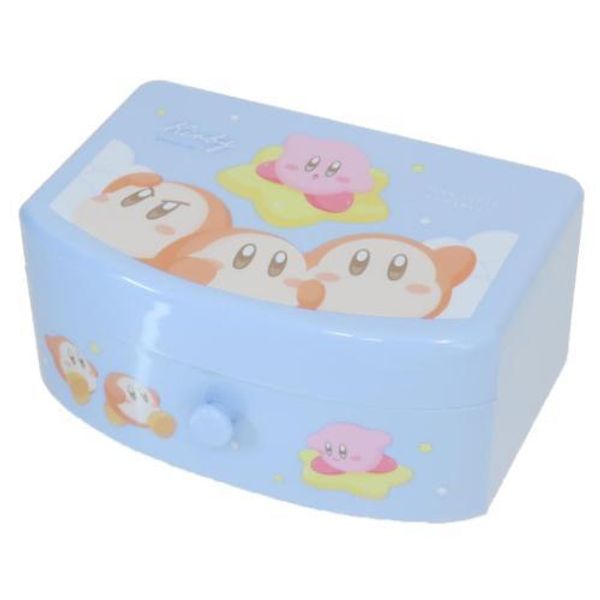 Desktop storage, jewelry box with drawers, Kirby, Waddle Dee, Up, Tea&#39;s Factory, organization, children, cosmetic storage, mirror, mirror included