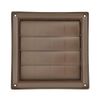 Lambro 361B Brown Plastic Louvered Vent 6 inch