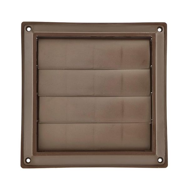 Lambro 361B Brown Plastic Louvered Vent 6 inch