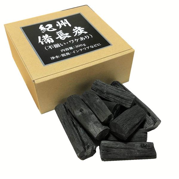 Kishu Binchotan Premium Uba Megushi White Coal, 10.6 oz (300 g) (300 g)! For purification, deodorization, interior decoration, etc. *Once washed and boiled