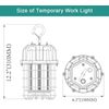 80W LED Industrial Construction Temporary Work Light Hook Outdoor Portable Lamp