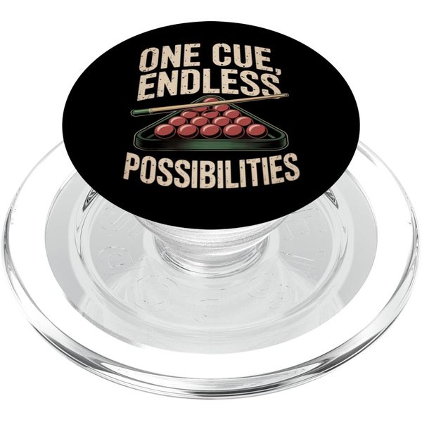 One Cue Endless Possibilities Snooker PopSockets PopGrip for MagSafe